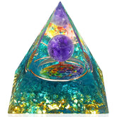 YATOJUZI healing crystal tower closeup with green aventurine promotes balanced energy and focus.