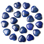 YATOJUZI lapis lazuli heart crystal set in hand for calm focus