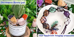 YATOJUZI lapis lazuli tumbled stones as aroma diffuser accents.