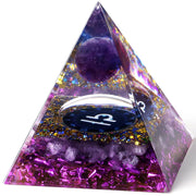 YATOJUZI Libra amethyst tower front view showing calm decorative energy