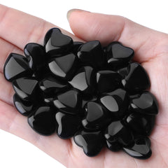 YATOJUZI Obsidian Heart close-up showing polished texture and natural color.