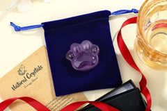 YATOJUZI palm-sized amethyst stone aids focus during busy routines.