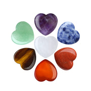 YATOJUZI rose quartz heart crystal for calming energy and focus