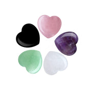 YATOJUZI rose quartz heart crystal ideal for love rituals and calm moments.