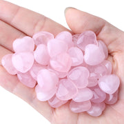 YATOJUZI rose quartz heart crystals set for pocket carry and calming energy
