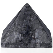 YATOJUZI Black Labradorite crystal 2in closeup with iridescent surface for meditation ambiance