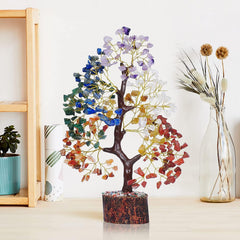YATSKIA chakra tree branches closeup, showcasing vibrant gems and natural color variation.