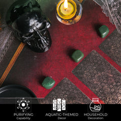 YATSKIA Green Aventurine crystal rocks collection for decorative displays and creative inspiration.