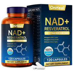 YBFQ resveratrol bottle front for daily energy and skin vitality