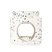 Yeerockal Ink Splash tealight burner in elegant ceramic for cozy ambiance