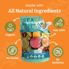 Yemayá Sea Moss Gel used in drinks to support hair and skin care