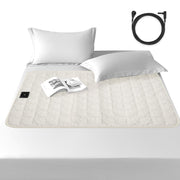 YEOUMIAR grounding bed mat in cream with soft cotton for comfortable rest