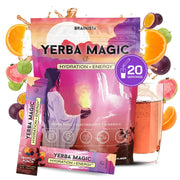 Yerba Magic Hydration + Energy tropical punch stick-pack for on-the-go hydration and focus