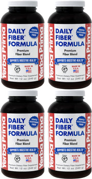 Yerba Prima Daily Fiber Powder tub for daily digestive support.
