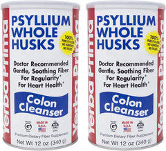 Yerba Prima Psyllium Husk bottle front showcases packaging for gut support