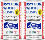 Yerba Prima Psyllium Whole Husks bottle showcases daily fiber support for regularity