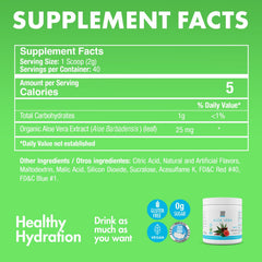 Yes You Can Aloe Vera Powder Drink Mix glass serve ready to hydrate