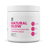 Yes You Can! Natural Glow collagen bottle promoting radiant skin, stronger hair, and healthier nails.
