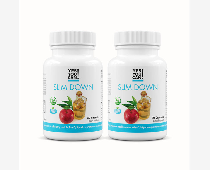 Yes You Can Slim Down bottle front view, two-month supply for daily use
