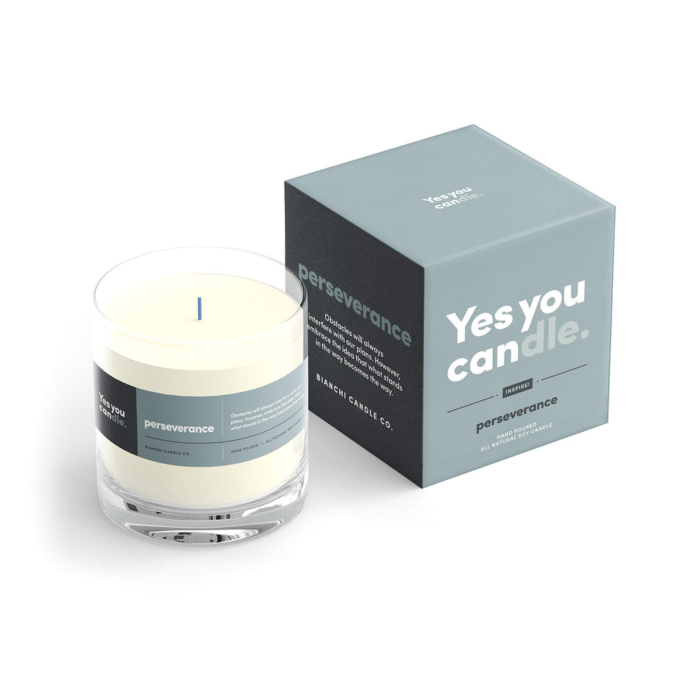 Yes You Candle Perseverance with teakwood spices for grounding focus and calm