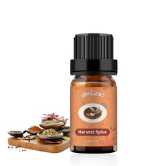 yethious Harvest Spice bottle in focus, ideal for diffusers and DIY projects.