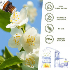 Yethious Jasmine Oil for Air Freshener refreshes spaces with natural floral scent.