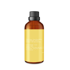 Close-up of Yethious lemon essential oil bottle for pouring.