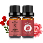Yethious Rose Essential Oil bottle pour for diffusing floral notes at home.
