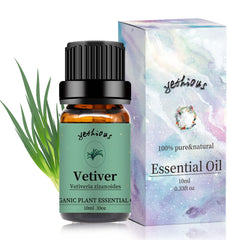 Yethious Vetiver oil bottle 10ml for pure aroma in diffuser