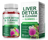 YHFGTTIO gummy milk thistle bottle supports liver-friendly wellness with berry flavor