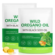 YIEEGCM Wild Oregano Oil softgels bottle for daily vitality support.