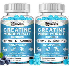 YijunVee blueberry creatine gummies bottle with 180 count for workouts