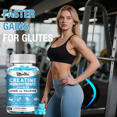Gummies held in hand for quick pre or post workout use