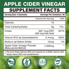 The bottle back label explains ingredients and recommended use for transparency.