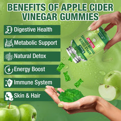The Mother illustration highlights natural fermentation and traditional ACV qualities.
