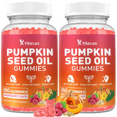 Yikecao pumpkin seed oil gummies bottle for convenient daily wellness.