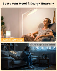 Yikola UV-free full-spectrum LED lamp for bright, daylight-like illumination in any room.
