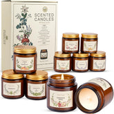 YINUO LIGHT gift box with amber jars ready for gifting and warmth.