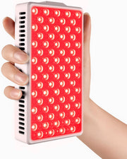 YIPFREE red light panel front view highlights 660nm/850nm coverage for skin rejuvenation.