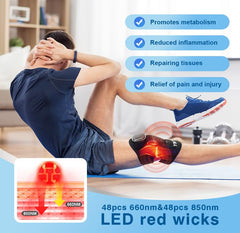 YNTU red light knee massager side profile for daily relief at home