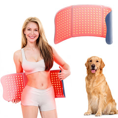 YOEYOU red light therapy pad offers full-back coverage for deep warmth and relaxation.