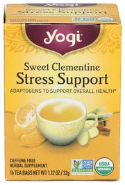 Yogi Tea Sweet Clementine Organic Label – certified organic ingredients for mindful sipping.