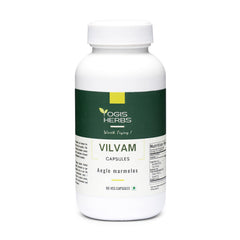 YOGIS HERBS Vilvam capsules bottle front showing premium herbal supplement for digestion support