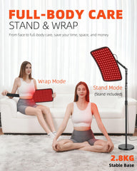 YOHOTESION wrap-around red light panel around body for targeted comfort.