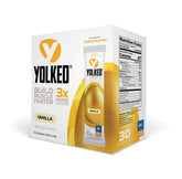 YOLKED Fortetropin vanilla pouch for easy daily muscle support.