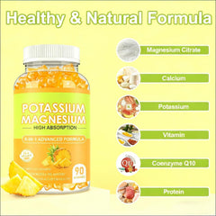 YOLLIT gummies close-up showing soft chew for easy daily wellness.