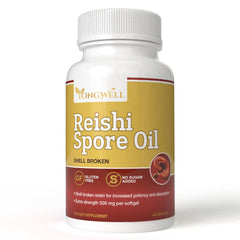 YongWell Reishi Spore Oil Softgel pour, pure extract in action
