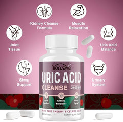 Yonrave celery seed uric acid capsules pack, plant-based wellness option.