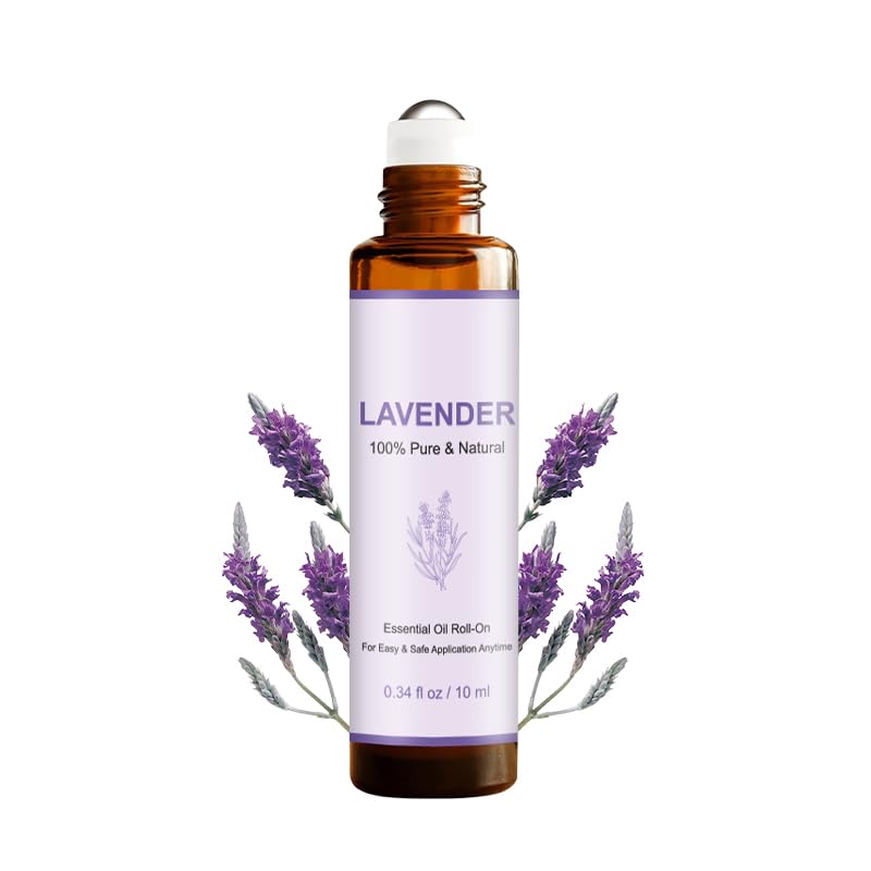 YooJOY lavender roll-on bottle for aromatherapy and soothing skin care benefits.