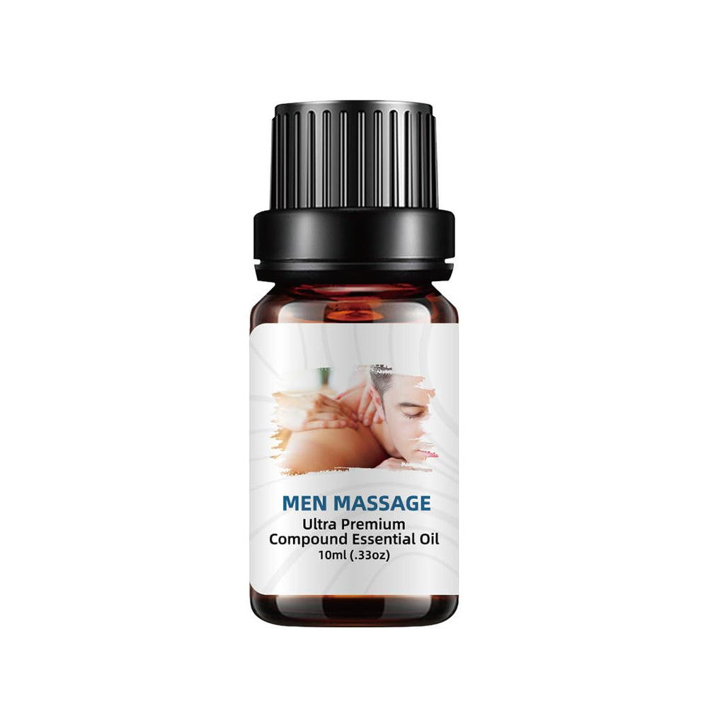 YooJOY massage oil bottle with rose petals for soft skin.